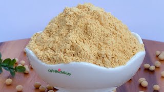 HOW TO MAKE SOY BEANS POWDEREASY HOMEMADE PROTEIN POWDER [upl. by Ecinaj]