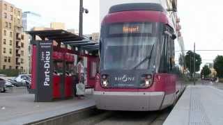 Rhônexpress Express transit train Lyon↔St Exupéry Airport [upl. by Ecnerual]