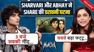 Sharvari Wagh amp Abhay Verma Share HORROR Incident From Shooting Learning From Ranveer  Munjya [upl. by Eednas]