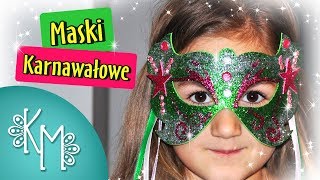 Maski Karnawałowe  Maski Weneckie dla Dzieci  Kreatywna Mama [upl. by Wayolle]