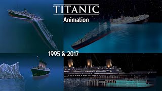 Titanic Animation Remastered 1995 amp 2012 [upl. by Carolle]