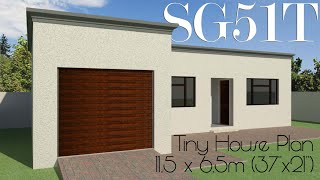 2 Bedroom House Plan Small House Plans SG51T Nethouseplans [upl. by Darelle33]