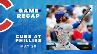 Cubs vs Phillies Game Highlights  52023 [upl. by Rebmeced]