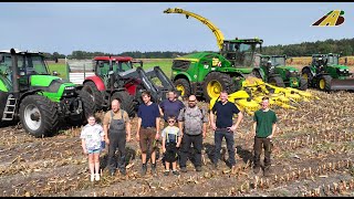 Maishäckseln 2024 Futter für die Milchkühe Familienbetrieb aus Niedersachsen Maisernte harvest corn [upl. by Yxor]