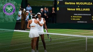 Garbiñe Muguruza v Venus Williams highlights  Wimbledon 2017 ladies singles final [upl. by Ylrehc]