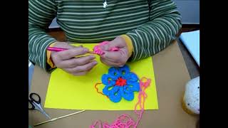 APRENDAMOS FLORES AL CROCHET 4 [upl. by Deadman262]