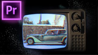 Adobe Premiere Pro Tutorial Retro vintage film effect in TV screen [upl. by Nosimaj]