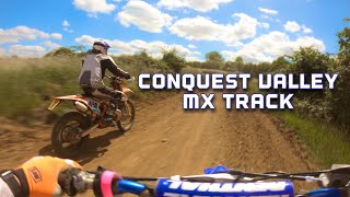 Beginner riding YZ250 at Conquest Valley Motorsport MX Track  RAW [upl. by Aynosal694]