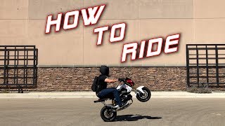 How to Ride a Honda Grom  Beginners Guide [upl. by Brooking]