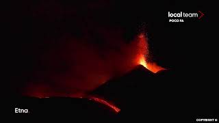 LIVE Etna in corso nuova eruzione diretta video [upl. by Chesnut]