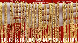 Solid Gold Chains Latest Designs  GoldChainNecklace  Latest Gold Chain Necklace Collection [upl. by Ahselak214]