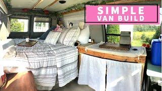 Simple but cute basic van buildno electricalcarpeted Ford econoline [upl. by Ojadnama615]