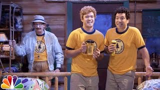 Young Jimmy Fallon amp Justin Timberlake Sing quotIronicquot at Camp Winnipesaukee [upl. by Isnam846]