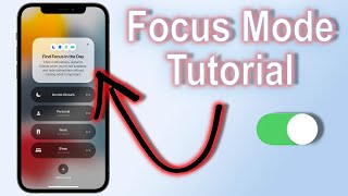 How To Use Focus On The iPhone 13 12 11 and iPad with iOS 15 iPhone 13 Tutorial [upl. by Ajnos659]