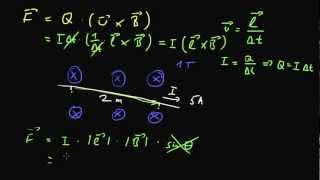 Magnetismus 5 Kraft auf einen stromführenden Draht [upl. by Nibot]