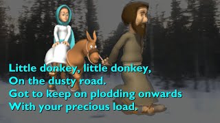 Little Donkey with lyrics for congregations [upl. by Ayerdna]