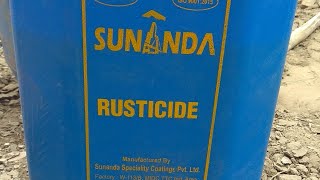 Rusticide Application On SteelSea Of ConstructionSunanda RusticideAntirustCivil Engineering [upl. by Ailongam]