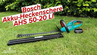 Bosch AkkuHeckenschere AHS 5020 LI im Praxistest [upl. by Dibri904]