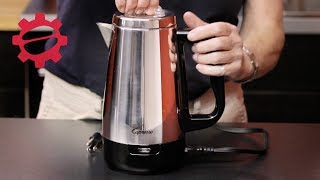 Capresso Perk Electric Percolator  Crew Review [upl. by Htevi]