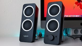 BEST BUDGET SPEAKERS Logitech Z200 Review and Tests [upl. by Porche453]