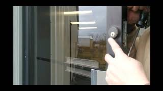 CHANGING THE LOCK ON A STOREFRONT DOOR [upl. by Yknip]