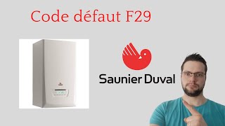 Comment faire un diagnostic pour le code défaut F29 sur chaudière à condensation Saunier Duval [upl. by Shevlo]