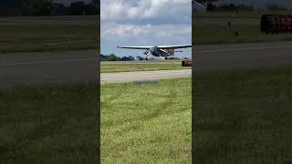 Ford Trimotor 1929 4ATE Roaring out of Connellsville Pa EAA demo flight aviation avgeek [upl. by Wightman608]