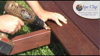 How To Install Ipe Clip® Hidden Deck Fasteners [upl. by Darees]