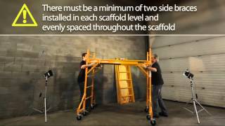 How to Assemble Metaltech Jobsite Series 6 Baker Scaffold [upl. by Einwat208]