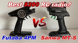 Futaba 4PMT4PM vs Sanwa MTS  Bestmidrange RC radio transmitter [upl. by Roselia570]