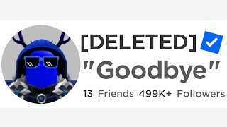 This Roblox Youtuber Just Deleted Everything [upl. by Anirahs]