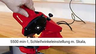 Einhell Sägekettenschärfgerät GCCS 85 E 85 W 5500 min1 Schleifwinkeleinstellung m Skala [upl. by Crin573]