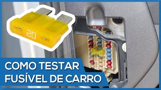 Como testar o FUSÃVEL do CARRO com MultÃ­metro [upl. by Howlyn]