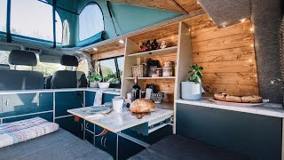 STUNNING VOLKSWAGEN T5 CONVERSION  🚐 SELFBUILD Offgrid Van Conversion [upl. by Ikey750]