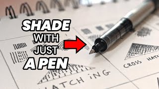 How to shade with just a pen  Drawing for beginners [upl. by Kat]