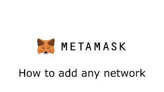 Metamask networks explained [upl. by Lierbag117]