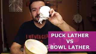 Puck Lathering VS Bowl Lathering  Wet Shaving [upl. by Jilly]