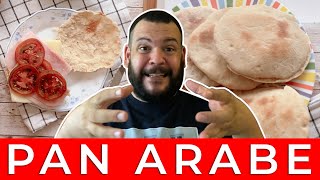 PAN ARABE Pan PITA con y SIN HORNO Receta FÁCIL  Tenedor Libre [upl. by Lubbi299]