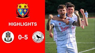 Caerleon 05 Cwmbrân Town  Gwent FA Senior cup  Quarter final highlights [upl. by Donough]