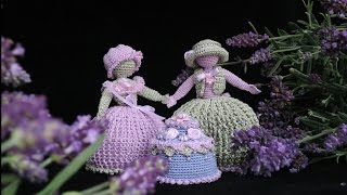 Lavendelhochzeit Puppen Dolls HÄKELN CROCHET [upl. by Ecal]