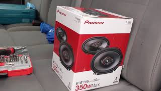 Pioneer TS800M car speakers 350 watt 80 rms 6x8 installation [upl. by Epoh]