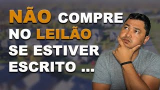 3 TIPOS DE IMÓVEIS PARA EVITAR DE QUALQUER MANEIRA NOS LEILÕES JUDICIAIS DE IMÓVEIS [upl. by Middendorf]