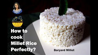 How to cook millet rice perfectly  fluffy millet rice  rice cooker recipe  millet recipes [upl. by Eilraep94]