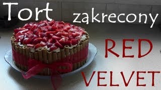 Tort  zakręcony red velvet kajmanowa [upl. by Zenia]