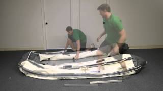 Inflatable Boat Deflation And Storage Tutorial  Newport Vessels [upl. by Asilej615]