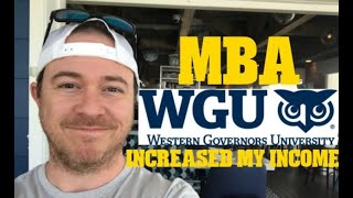 Western Governors University MBA Review Increased Income [upl. by Eveineg]