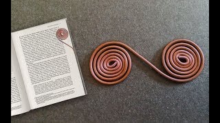 DIY Bookmark Tutorial  How To Make Copper Wire Bookmarks [upl. by Anelak]