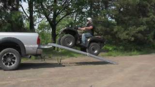 Load ATVs more safely with loading ramps by LongRampscom [upl. by Suh839]