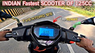 TVS Ntorq 125 Top Speed TEST  NTORQ 125 SUPER SQUAD EDITION Top Speed  Ntorq 125 Bs6 🔥 [upl. by Eidnas]