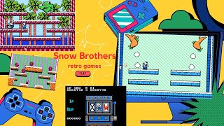 Snow Bros gameplay NES [upl. by Eldrid30]